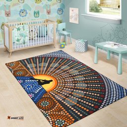 Area Rug Didgeridoo Australia Rug Aboriginal Dot Painting