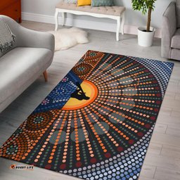 Area Rug Didgeridoo Australia Rug Aboriginal Dot Painting