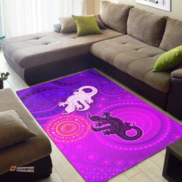 Aboriginal Art Lizards Area Rug Indigenous Unique Vibes