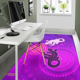 Aboriginal Art Lizards Area Rug Indigenous Unique Vibes