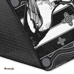 Custom Personalised Magpies Indigenous Area Rug We are the Champions