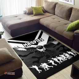 Western Suburbs Magpies Area Rug ANZAC Vibes Black