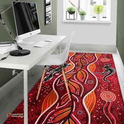 Aboriginal Area Rug Indigenous Patterns Ver12