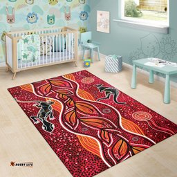 Aboriginal Area Rug Indigenous Patterns Ver12