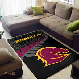 brisbane broncos area rug rugby maori nrl tee aussie