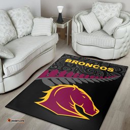 brisbane broncos area rug rugby maori nrl tee aussie