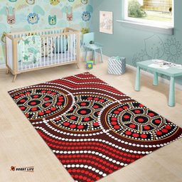 Area Rug Aboriginal Tortoiseshell Dot Panting