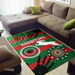 South Sydney Rabbitohs Indigenous Area Rug Country Style No.1