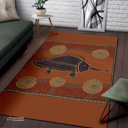 Aboriginal Area Rug Indigenous Echidna