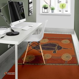 Aboriginal Area Rug Indigenous Echidna