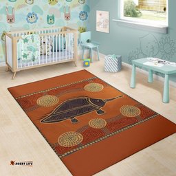 Aboriginal Area Rug Indigenous Echidna