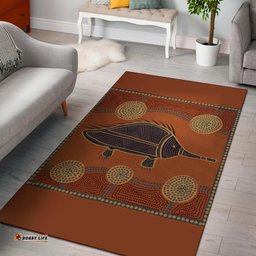 Aboriginal Area Rug Indigenous Echidna