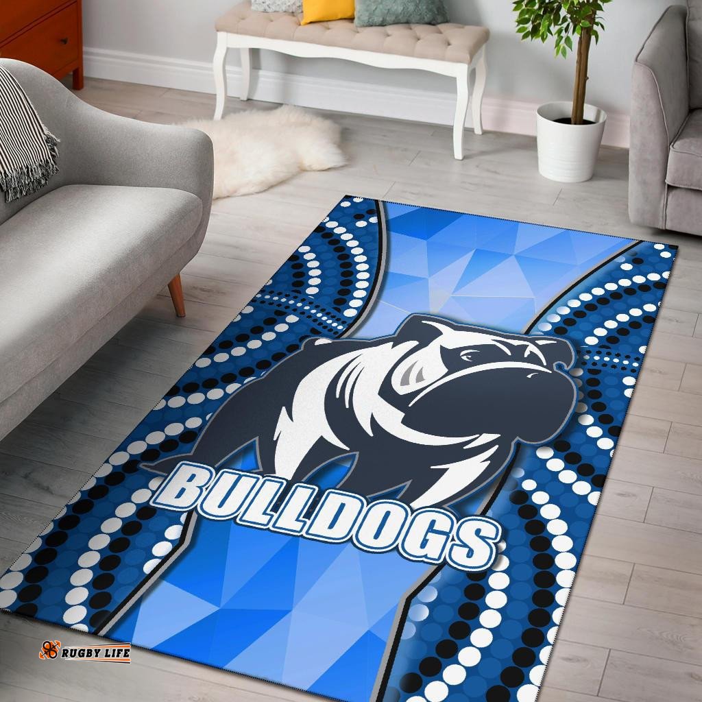 Bulldogs Area Rug Indigenous Snappy