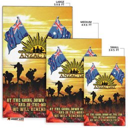 ANZAC Area Rug Australian and New Zealand Army Corps