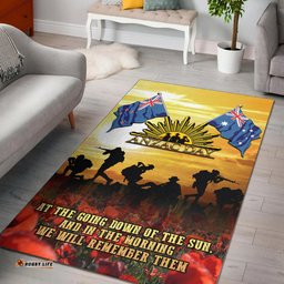 ANZAC Area Rug Australian and New Zealand Army Corps