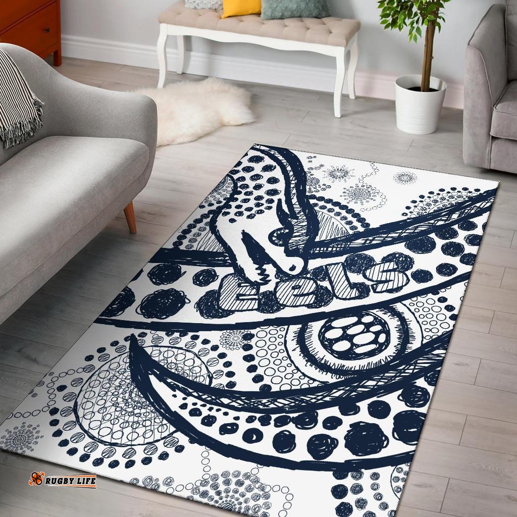 eels rugby area rug line art special version tee aussie