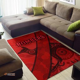 essendon area rug indigenous bombers red tee aussie
