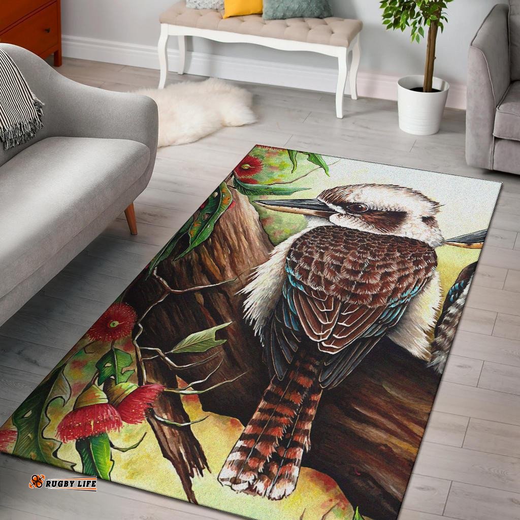 Area Rug Kookaburra with Waratah