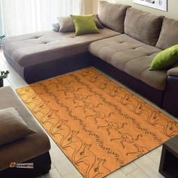 Area Rug Ostrich Rug Kangaroo With Boomerang