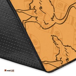 Area Rug Ostrich Rug Kangaroo With Boomerang