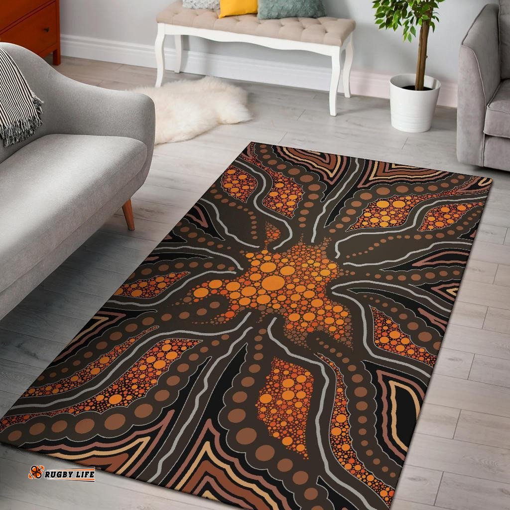 Aboriginal Area Rug Indigenous Patterns Ver07