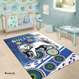 bulldogs rugby area rug custom indigenous bulldogs area rug rlt13 tee aussie