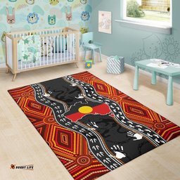 aboriginal area rug australia indigenous map tee aussie