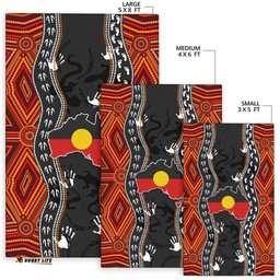 aboriginal area rug australia indigenous map tee aussie
