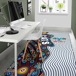 Custom Personalised Geelong NAIDOC Week Area Rug Cats Indigenous Version Special