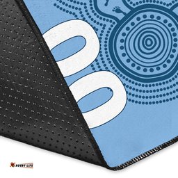 custom personalised sydney area rug indigenous dot painting art tee aussie