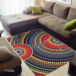 Area Rug Aboriginal Dot Painting Rug Ver11