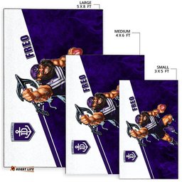AFL Area Rug Freo Fire Style