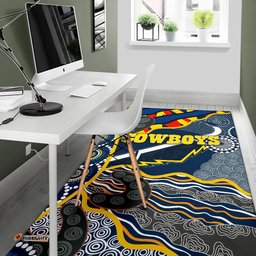 Cowboys Area Rug Unique Indigenous