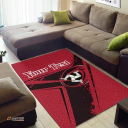 Custom Text Isle Of Man Rugby Personalised Area Rug Isle Of Man Rugby