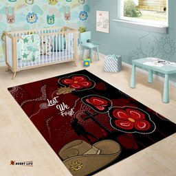 ANZAC Aboriginal Australia Area Rug For the Fallen
