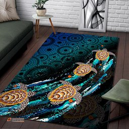 Turtle Area Rug Aboriginal No.4