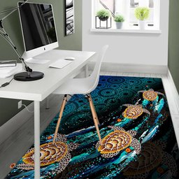 Turtle Area Rug Aboriginal No.4