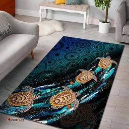 Turtle Area Rug Aboriginal No.4