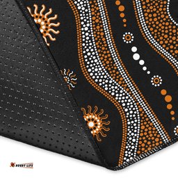 Aboriginal Area Rug Aboriginal Pattern Black Style