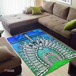 Area Rug Turtle Background With Dhari Mask