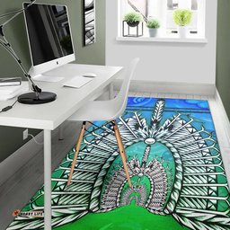 Area Rug Turtle Background With Dhari Mask