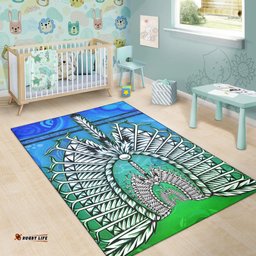 Area Rug Turtle Background With Dhari Mask