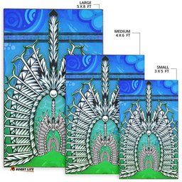 Area Rug Turtle Background With Dhari Mask