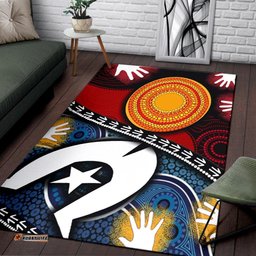 Area Rug Australian NAIDOC Aboriginal and Torres Strait Islands Flags