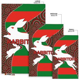 Rabbitohs Area Rug
