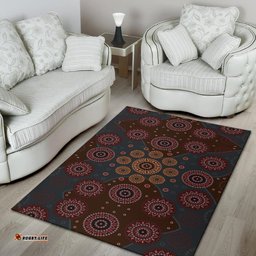 Area Rug Aboriginal Dot Painting Rug Ver02