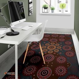 Area Rug Aboriginal Dot Painting Rug Ver02