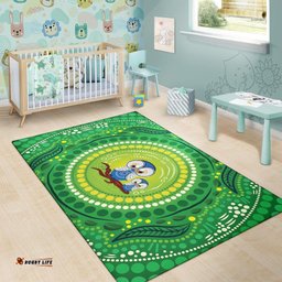 Aboriginal Area Rug Indigenous Owl