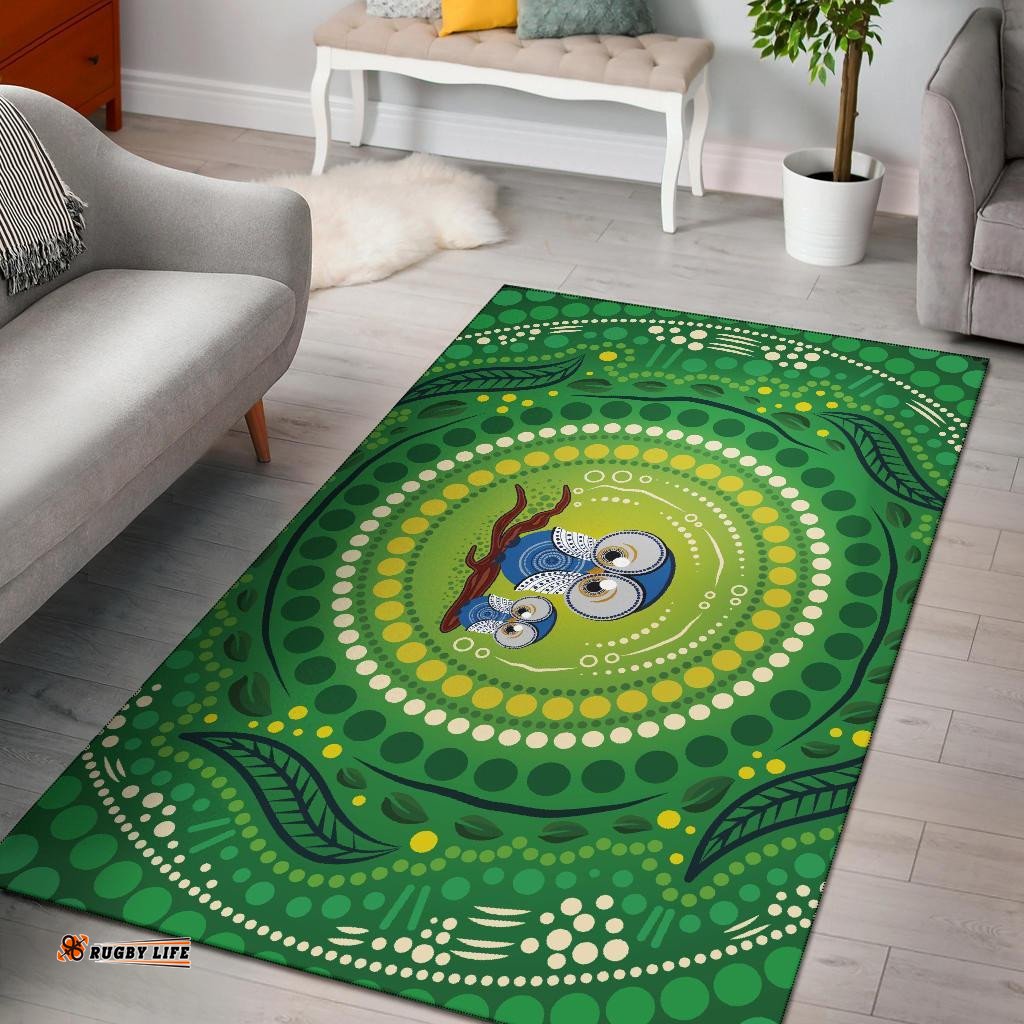 Aboriginal Area Rug Indigenous Owl
