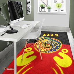 Eels Indigenous Area Rug Style Aboriginal Flag